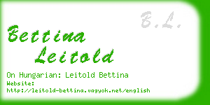 bettina leitold business card